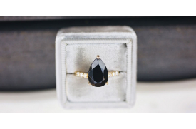 Black diamond engagement ring meaning